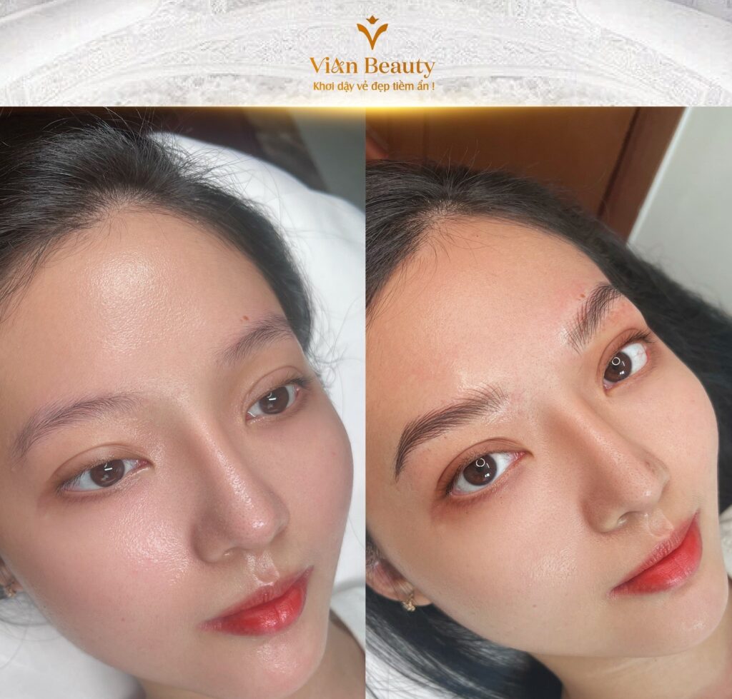 Đánh giá chất lượng & chi phí điêu khắc mày môi vian beauty 11