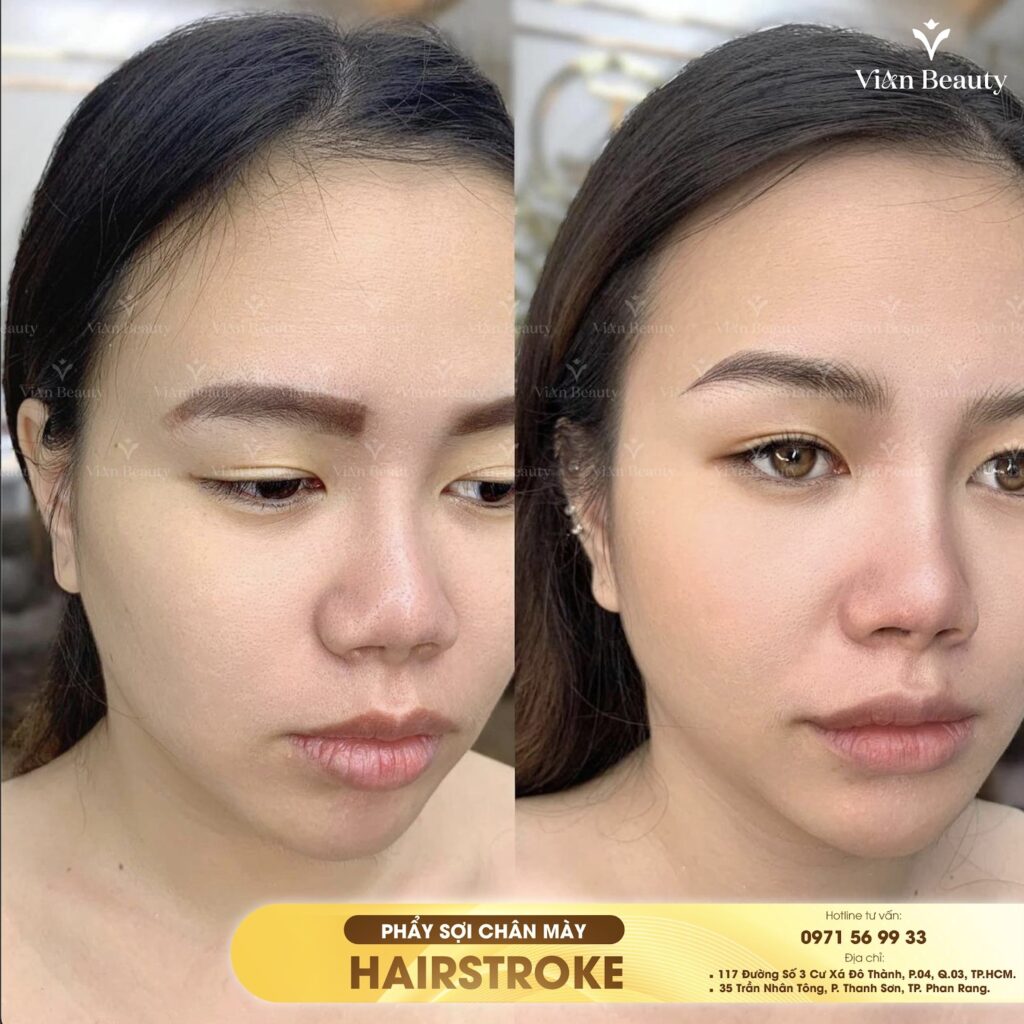 Đánh giá chất lượng & chi phí điêu khắc mày môi vian beauty 12