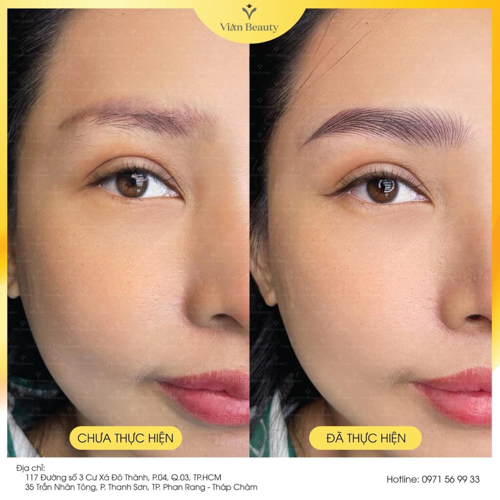 Đánh giá chất lượng & chi phí điêu khắc mày môi vian beauty 10