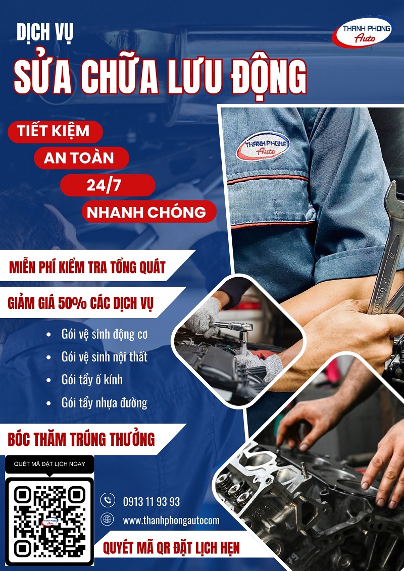 Dịch vụ sửa chữa ô tô lưu động chất lượng tại Phường Bàn Cờ 4